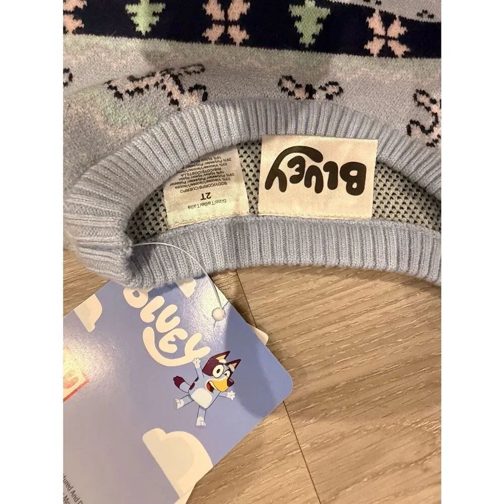 Carter’s Bluey Light Blue Graphic Knit Sweater